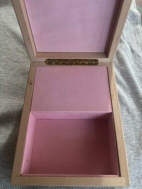 Hamilton Light Wood Music Box with Silver Tone Wind Key